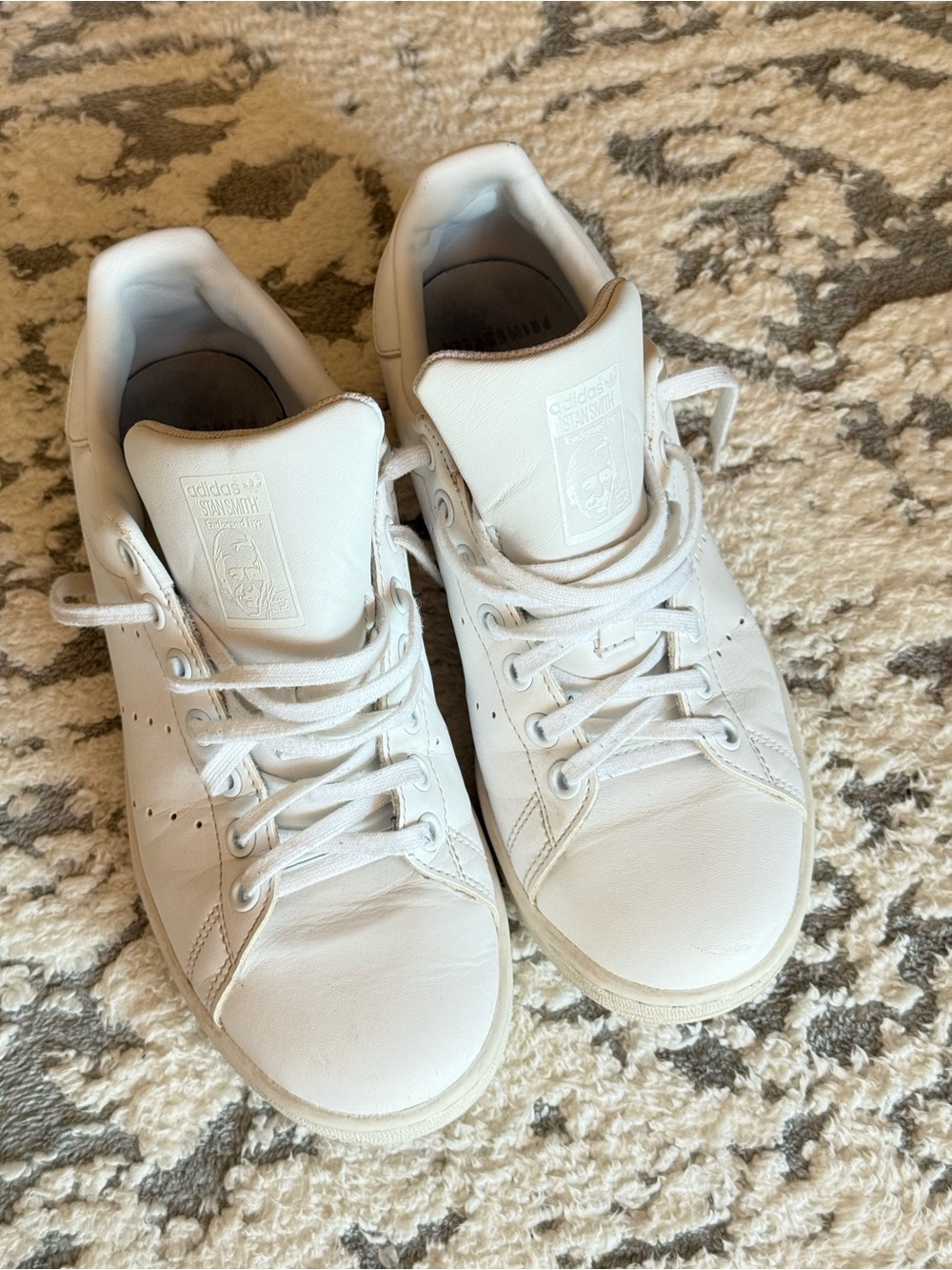 Adidas Stan Smith White Leather Sneakers | Size US 6 / EU 38 2/3 🤍